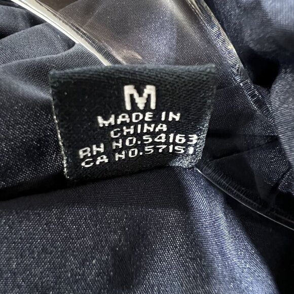 Tommy Hilfiger Mens M Womens L Navy Blue Zipper Hooded Jacket Logo Lined Preppy - Picture 13 of 16